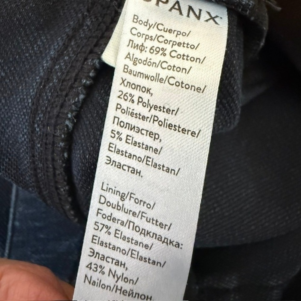 Spanx Jean-ish Leggings Skinny Shaping Pull On Twilight‎ Sleek Indigo Large - Picture 7 of 12